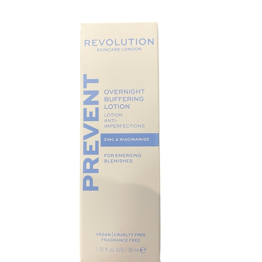 Revolution Skincare Overnight Blemish Lotion Vegan Zinc & Niacinamide PREVENT